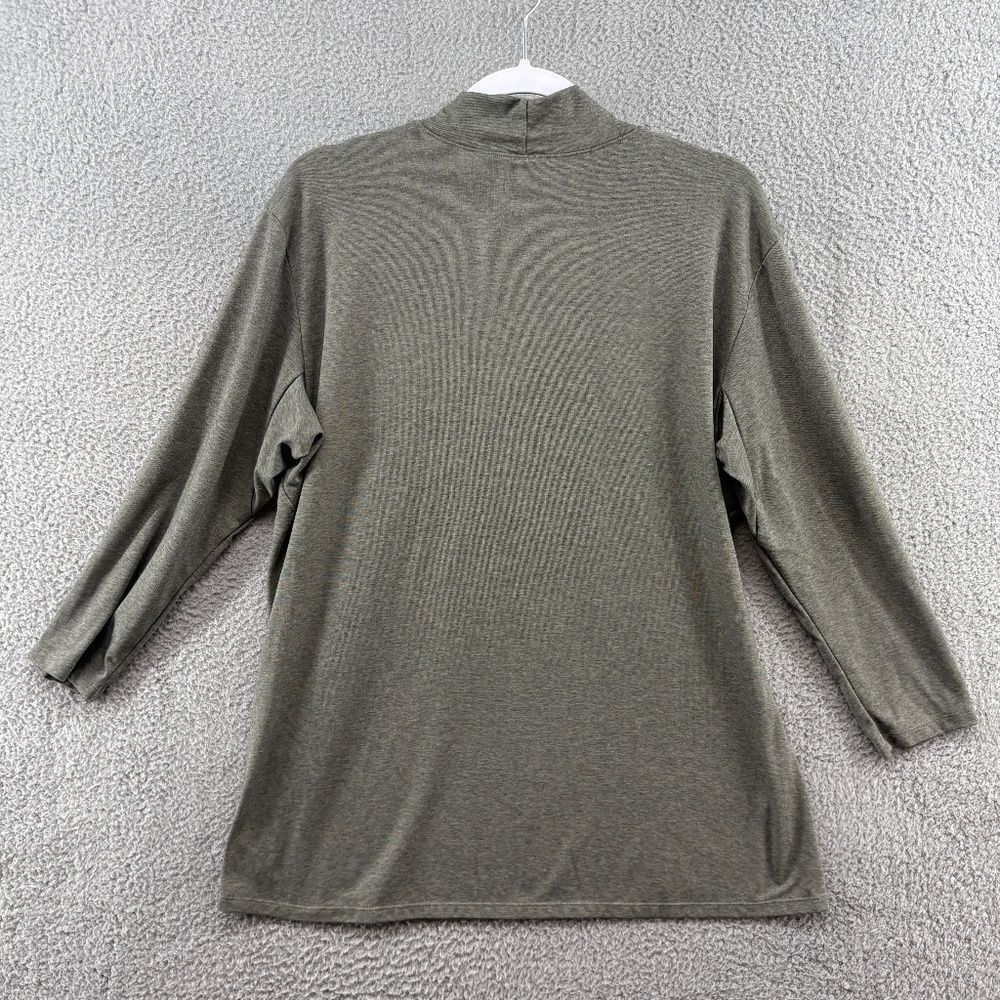 Arc’teryx Lumin Mock Neck Top Women’s XL Olive Green Long Sleeve